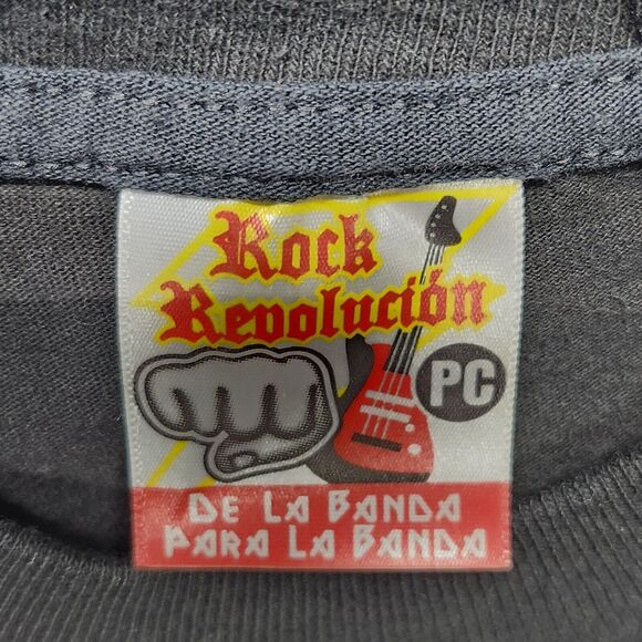 Rock Revolucion EMINEM Slim Shady Black Crewneck Double Sided Graphic T shirt - Picture 8 of 16